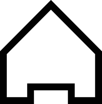 Home outline icon symbol vector image. Illustration of the house real estate graphic property design image