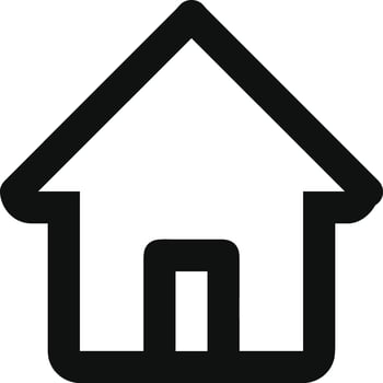 Home outline icon symbol vector image. Illustration of the house real estate graphic property design image