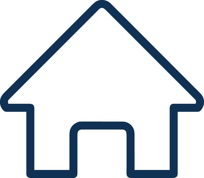 Home outline icon symbol vector image. Illustration of the house real estate graphic property design image