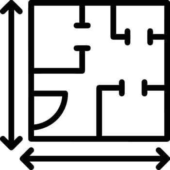 Home outline icon symbol vector image. Illustration of the house real estate graphic property design image