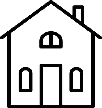 Home outline icon symbol vector image. Illustration of the house real estate graphic property design image