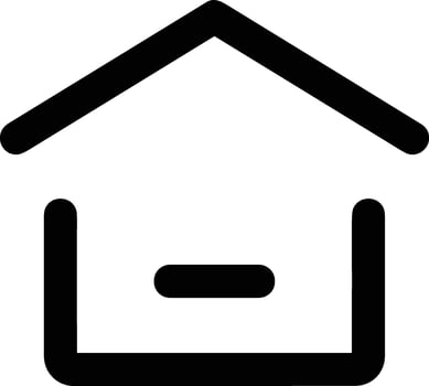 Home outline icon symbol vector image. Illustration of the house real estate graphic property design image