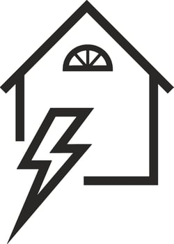 Home outline icon symbol vector image. Illustration of the house real estate graphic property design image