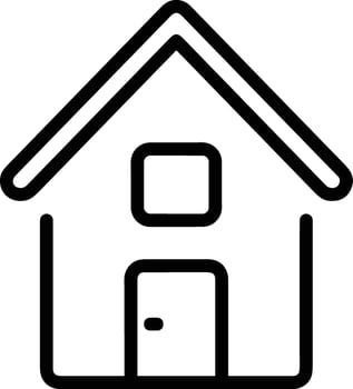 Home outline icon symbol vector image. Illustration of the house real estate graphic property design image