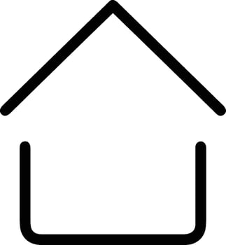 Home outline icon symbol vector image. Illustration of the house real estate graphic property design image