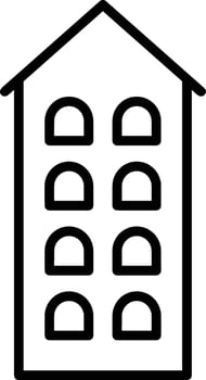 Home outline icon symbol vector image. Illustration of the house real estate graphic property design image