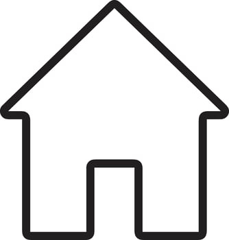 Home outline icon symbol vector image. Illustration of the house real estate graphic property design image