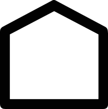 Home outline icon symbol vector image. Illustration of the house real estate graphic property design image