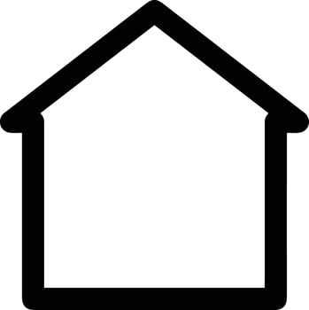 Home outline icon symbol vector image. Illustration of the house real estate graphic property design image