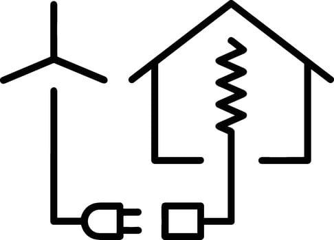 Home outline icon symbol vector image. Illustration of the house real estate graphic property design image