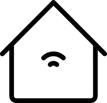 Home outline icon symbol vector image. Illustration of the house real estate graphic property design image