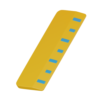 Measure of Knowledge, Ruler 3D Icon for Education and Precision. 3D render. png