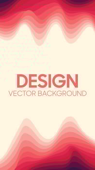 Abstract vertical colorful papercut wave background vector
