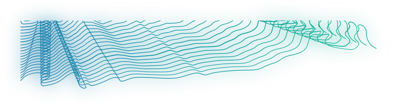 abstract wavy lines element. Flowing particles wave pattern 3D curve halftone. png