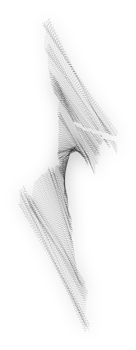 abstract wavy lines element. Flowing particles wave pattern 3D curve halftone. png