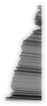 abstract wavy lines element. Flowing particles wave pattern 3D curve halftone. png