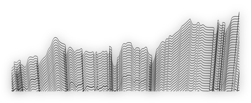 abstract wavy lines element. Flowing particles wave pattern 3D curve halftone. png