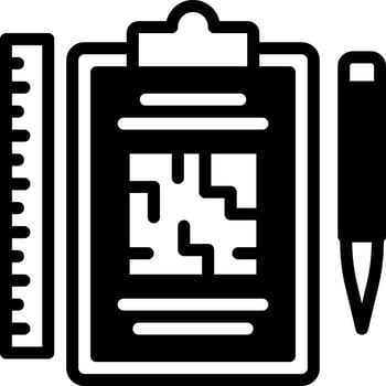 solid icon for plans vector