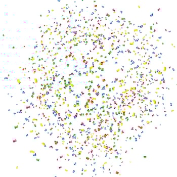 Vector colorful confetti background concept design