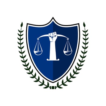 Justice Law Logo Design Illustration vector