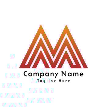 M letter creative logo design icon vector