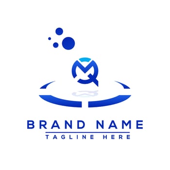 Letter MQ blue Professional logo for all kinds of business vector