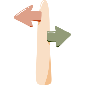 orange and green arrow png