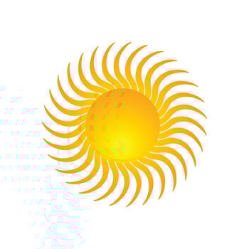 abstract sun vector illustration