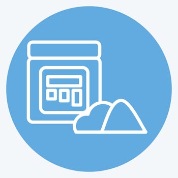 Icon Glitter Make Up. related to Cosmetic symbol. blue eyes style. simple design editable. simple illustration vector