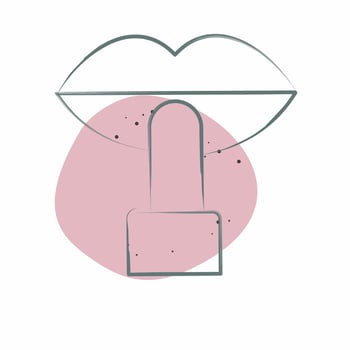 Icon Lipstick. related to Cosmetic symbol. Color Spot Style. simple design editable. simple illustration vector