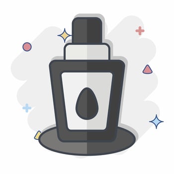 Icon Mineral Spray. related to Cosmetic symbol. comic style. simple design editable. simple illustration vector