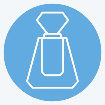 Icon Perfume. related to Cosmetic symbol. blue eyes style. simple design editable. simple illustration vector