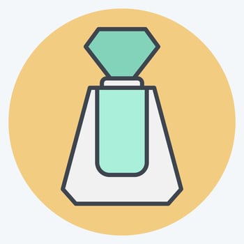 Icon Perfume. related to Cosmetic symbol. color mate style. simple design editable. simple illustration vector