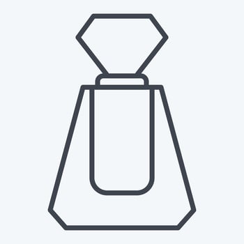 Icon Perfume. related to Cosmetic symbol. line style. simple design editable. simple illustration vector