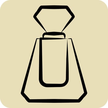 Icon Perfume. related to Cosmetic symbol. hand drawn style. simple design editable. simple illustration vector