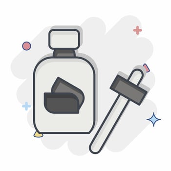 Icon Serum. related to Cosmetic symbol. comic style. simple design editable. simple illustration vector