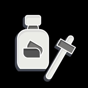 Icon Serum. related to Cosmetic symbol. glossy style. simple design editable. simple illustration vector