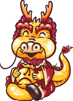 Gold Dragon elements png
