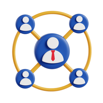 3d affiliate marketing with transparent background, marketing and advertising png