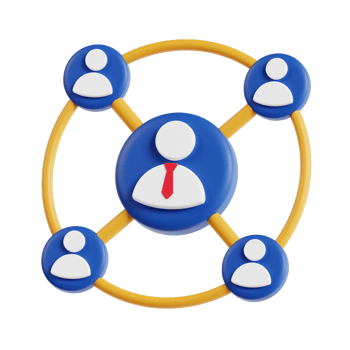 3d affiliate marketing with transparent background, marketing and advertising png