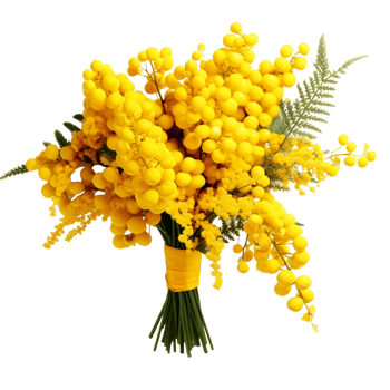 AI generated Mimosa salad Mimosa pudica Flower png