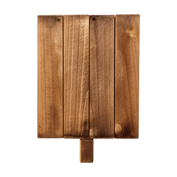 AI generated Wooden Signage Board Isolated on Transparent Background png