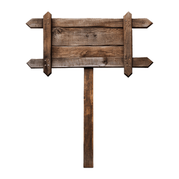 AI generated Wooden Signage Board Isolated on Transparent Background png
