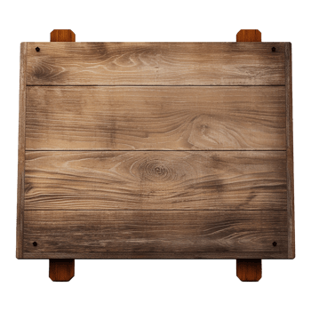 AI generated Wooden Signage Board Isolated on Transparent Background png
