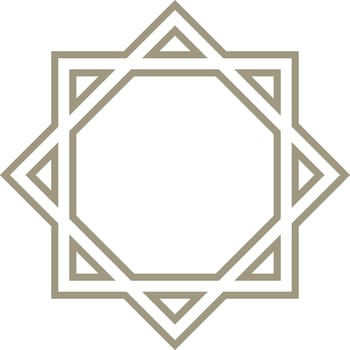 Vector mandala a simple design with Arabic pattern