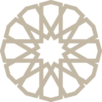 Vector mandala a simple design with Arabic pattern