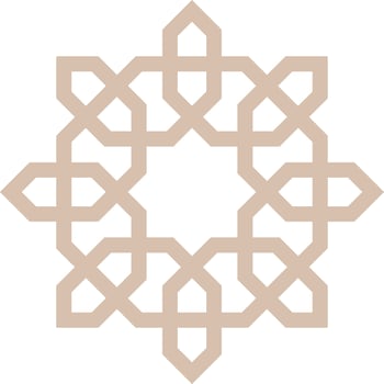 Vector mandala a simple design with Arabic pattern