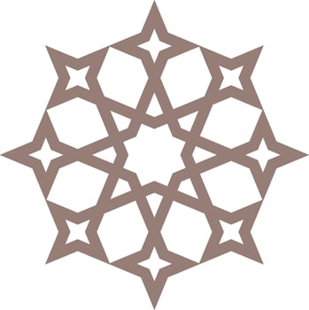 Vector mandala a simple design with Arabic pattern