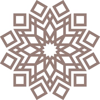 Vector mandala a simple design with Arabic pattern