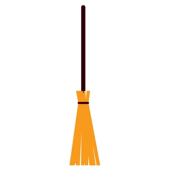 Broom Flat Illustration and icon, etc vector